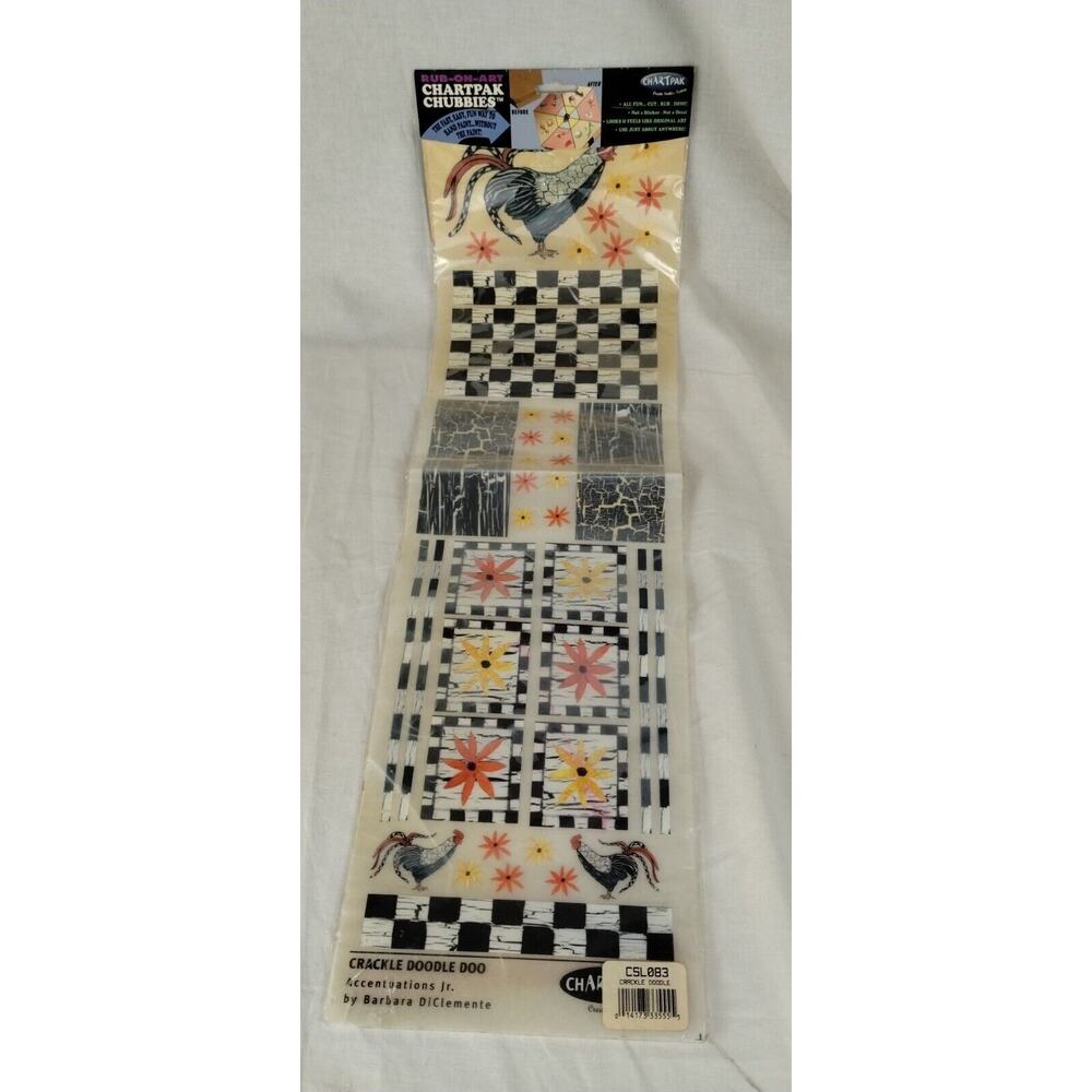 Vintage Rub on Chartpak Chubbiest - Crackle Doodle 2002 Actuations - DiClemente